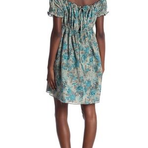 Anna Sui Off The Shoulder Babydoll Dress